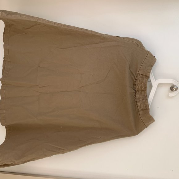 Muji Beige Women Cotton A Line Skirt in M - Picture 3 of 6
